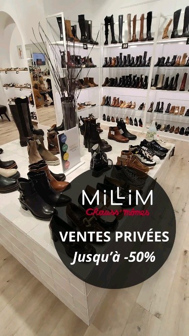 Ventes Privées Millim 💫
Trouvez la paire de chaussures de vos rêves à prix réduit et profitez de remises jusqu’à - 50% 😍
Connectez-vous à votre compte pour en profiter 😉
#millimchausselavie #millim #millimchaussures #çachausseavecmillim #chaussure #chaussures #chaussuresfemme #mode #ventesprivées
*voir conditions